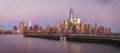 View to Manhattan from New Jersey Royalty Free Stock Photo