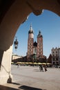 View to Mariacki church, Krakow Royalty Free Stock Photo