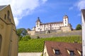 View to the Marienberg Fortress, Wuerzburg Royalty Free Stock Photo