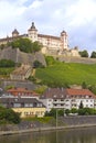 View to the Marienberg Fortress, Wuerzburg Royalty Free Stock Photo
