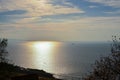 View to the Marmara sea from Aya Yorgi Kilisesi, BÃÂ¼yÃÂ¼kada-nizam Royalty Free Stock Photo