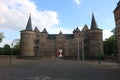 Main gates of romantic medieval castle Helmond, Netherlands