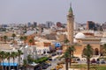 View to minaret of Bourguiba mosque in Monastir. Royalty Free Stock Photo