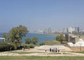 View to modern Tel Aviv from Old Yaffo, Israel Royalty Free Stock Photo