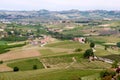 Landscape Langhe vineyards. Viticulture near Barolo, Piedmont, Italy, Unesco heritage. Royalty Free Stock Photo