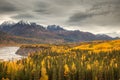 View to mount Wrangell and Zanetti Royalty Free Stock Photo