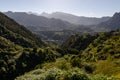 View to mountains from Vereda do Larano trail, Madeira, Portugal Royalty Free Stock Photo