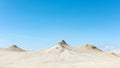 View to mud volcanoes Royalty Free Stock Photo