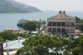 View to the Murray House and Stanley harbor in Hong Kong, China.