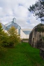View to the museum called Mudam in the city Luxembourg Royalty Free Stock Photo