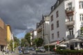 View to Neuhof street in the quarter Nordend in Frankfurt an Main, an old traditional living area Royalty Free Stock Photo