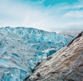 View to Nigardsbreen Glacier Norway Royalty Free Stock Photo