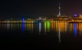 View to night Baku city Royalty Free Stock Photo