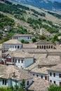 A view to the old city of Gjirokaster, Albania