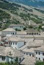 A view to the old city of Gjirokaster, Albania