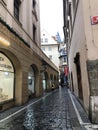 Prague old small street in center Royalty Free Stock Photo