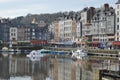 View to Old port Honfleur in Normadie, France Royalty Free Stock Photo
