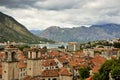 View to the old town in Montenegro