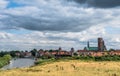 View to the oldest danish city Ribe in the south of Denmark Royalty Free Stock Photo