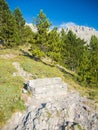 View to olympus peaks from a belvedere point