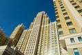 View to one of the tallest modern residential buildings in Astana, Kazakhstan. Royalty Free Stock Photo