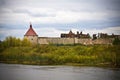 View to Oreshek Fortress in Shlisselburg Royalty Free Stock Photo