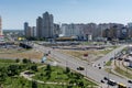 View to the park Pozniaky and the road to Boryspil