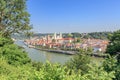 View to Passau at the Danube River