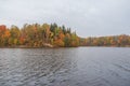 Perse river in Koknese in autumn Royalty Free Stock Photo