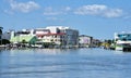 View to the pier, Belize is a nation on the eastern coast of Central America Royalty Free Stock Photo