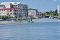 View to the pier, Belize is a nation on the eastern coast of Central America Royalty Free Stock Photo