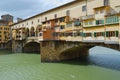 View to the Ponte Vecchio bridge over Arno river in Florence, Italy Royalty Free Stock Photo
