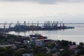 View to the port of Berdyansk