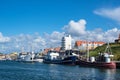 View to the port of Hirtshals in Denmark