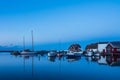 View to the port of Klintholm Havn in Denmark Royalty Free Stock Photo