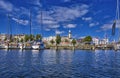 View to the port and old lighthouse in WarnemÃÂ¼nde, Rostock, Germany