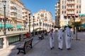 View to the Qanat Quartier, a district with Venetian architecture