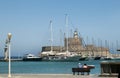 View to the Rhodes Castle in Rhodes Island.