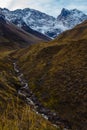 View to the river and the glacier Royalty Free Stock Photo