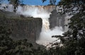 View to the roaring waterfalls of Ignazu on the border between Argentinia and Brazil Royalty Free Stock Photo