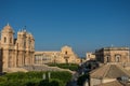 View to roofs of Noto baroque town from bell tower of St. Charles Church (Chiesa di San Carlo), Noto, Sicily, Italy Royalty Free Stock Photo