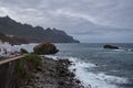 View to Roque de Las Bodegas cliff.  Taganana,  Tenerife Royalty Free Stock Photo