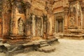 View to the ruins of the Preah Ko Temple in Siem Reap, Cambodia. Royalty Free Stock Photo