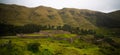 View to ruins of Puca Pucara aka Red Fortress , Cuzco, Peru Royalty Free Stock Photo