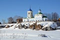 View to Russian Orthodox `St. George` Church. Royalty Free Stock Photo