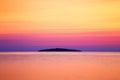 View to Saint Ivan island at sunrise, Bulgaria