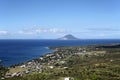 View to Saint Kitts, Saba and Sint Eustatius Royalty Free Stock Photo