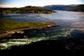 View to Saltstraumen whirlpools, Norway