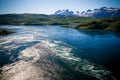 View to Saltstraumen whirlpools, Norway