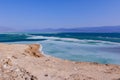 View to the Salty Surface of the Lake Assal, Djibouti Royalty Free Stock Photo